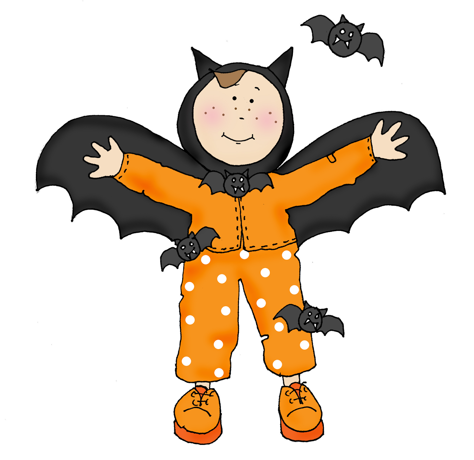 Dearie Dolls Halloween Bat Boy-color